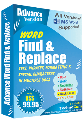 Advance Word Find & Replace