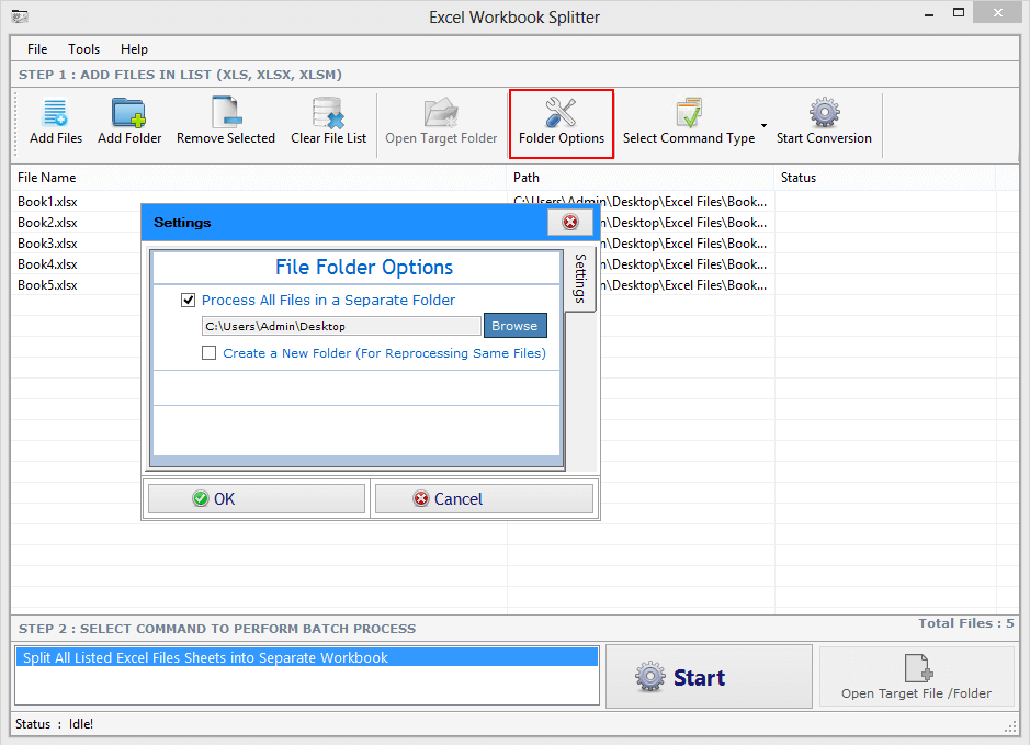 Excel Workbook Splitter