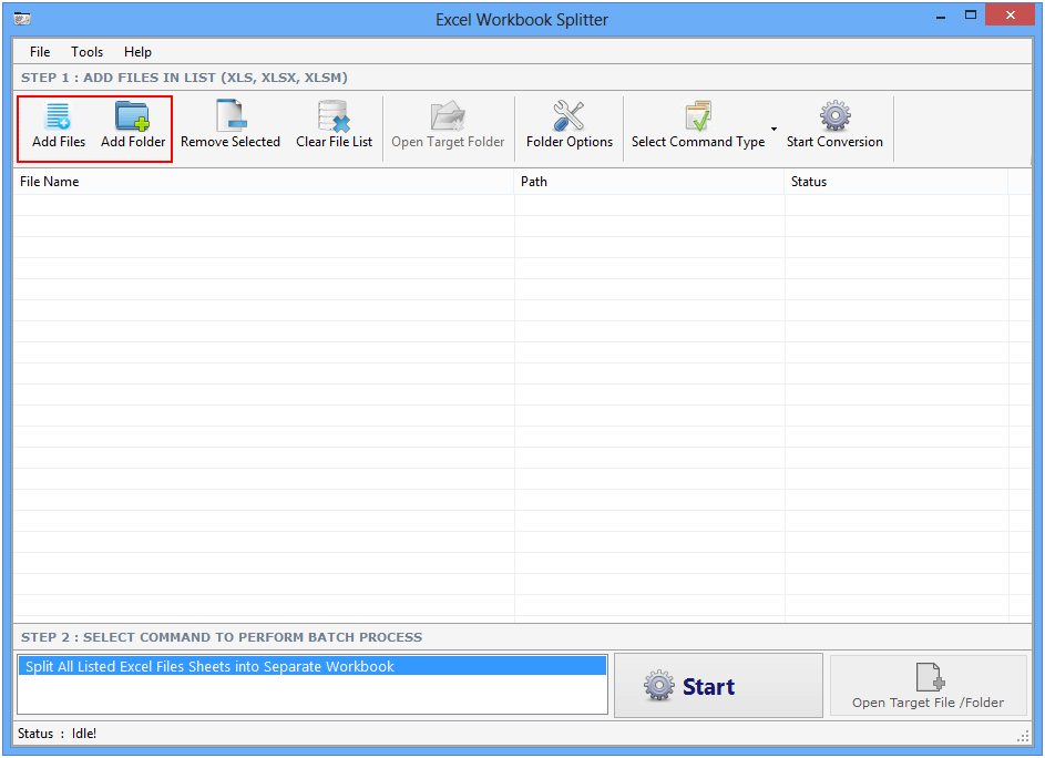 Excel Workbook Splitter