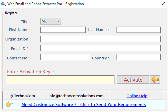 Web Email Phone Extractor